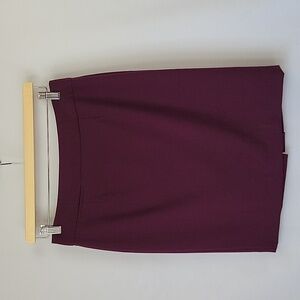 Calvin Klein Pencil Skirt Above Knee Eggplant Purple Size 4